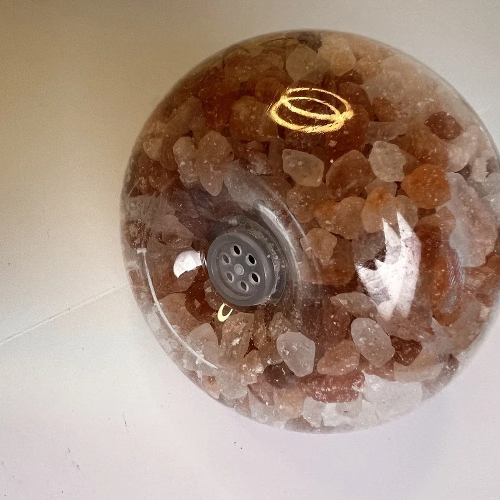 WBM Salt Bulb LED Night Light Amber Orange 7W 1651B Excellent Dimmable A19 Bulb